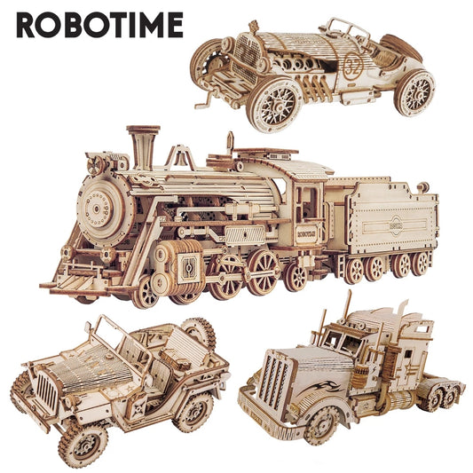 Train Model 3D Wooden Puzzle
