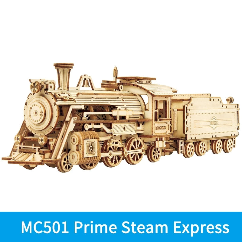 Train Model 3D Wooden Puzzle