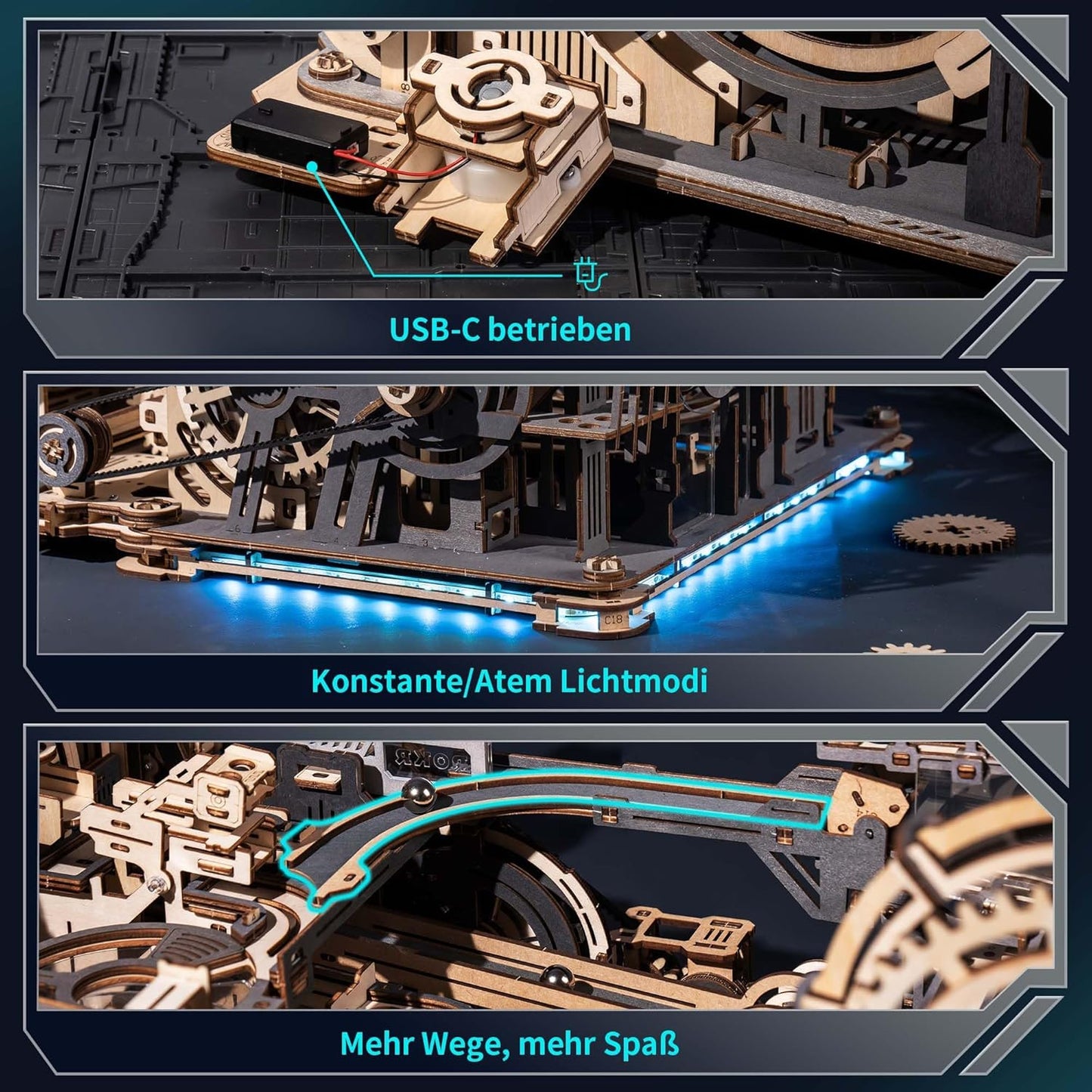 ROBOTIME Marble Run Link Pack For Marble Night City LG01