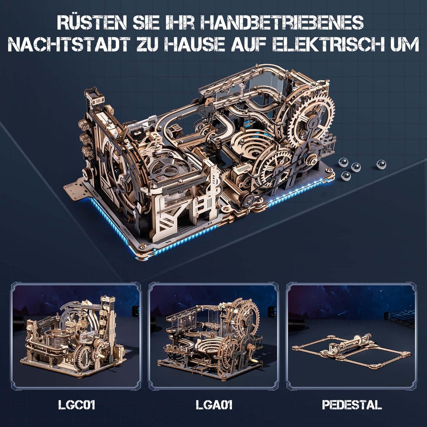 ROBOTIME Marble Run Link Pack For Marble Night City LG01