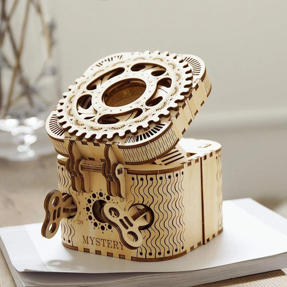 Robotime Rokr 123Pcs Treasure Box - 3D Wooden Puzzle DIY Kit