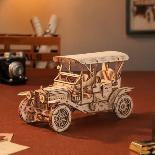 ROKR 3D Wooden Puzzle DIY Model Vintage Car MC801