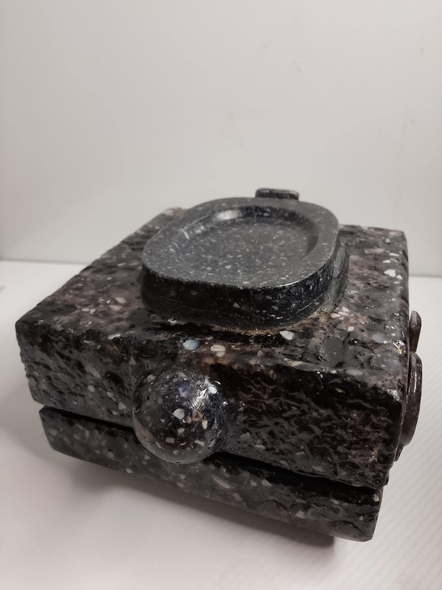 Handmade Resin Box with Natural Shell Powder