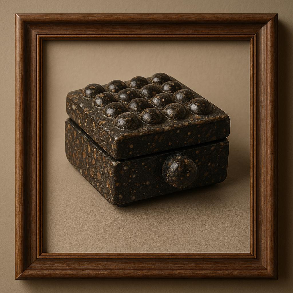 Handmade Resin Box with Natural Shell Powder