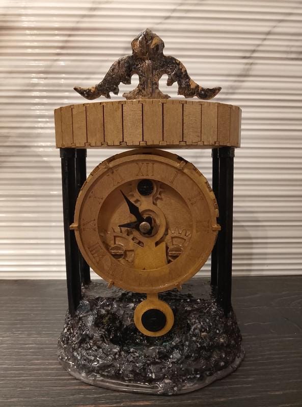 Working Handmade Desk Clock