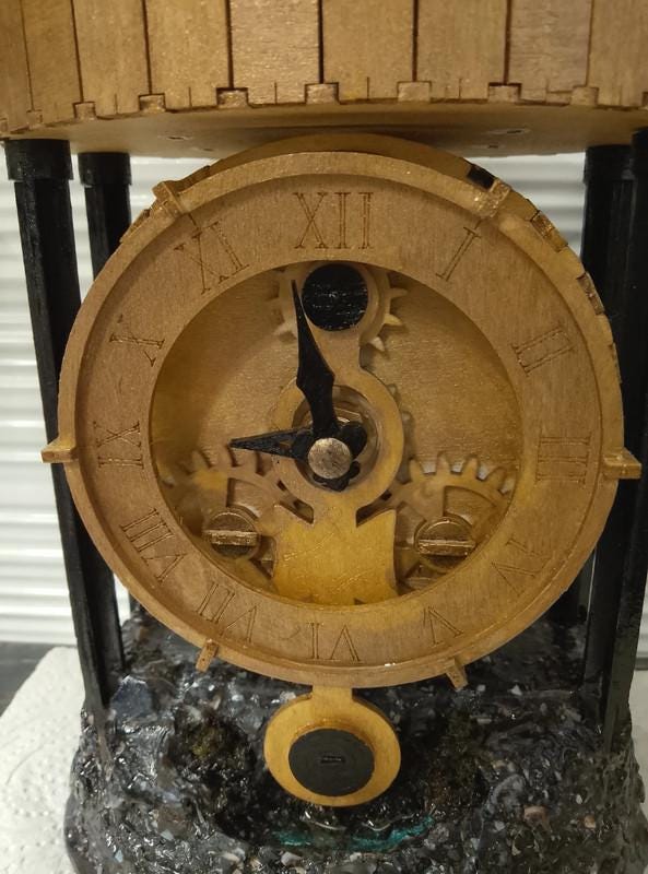 Working Handmade Desk Clock