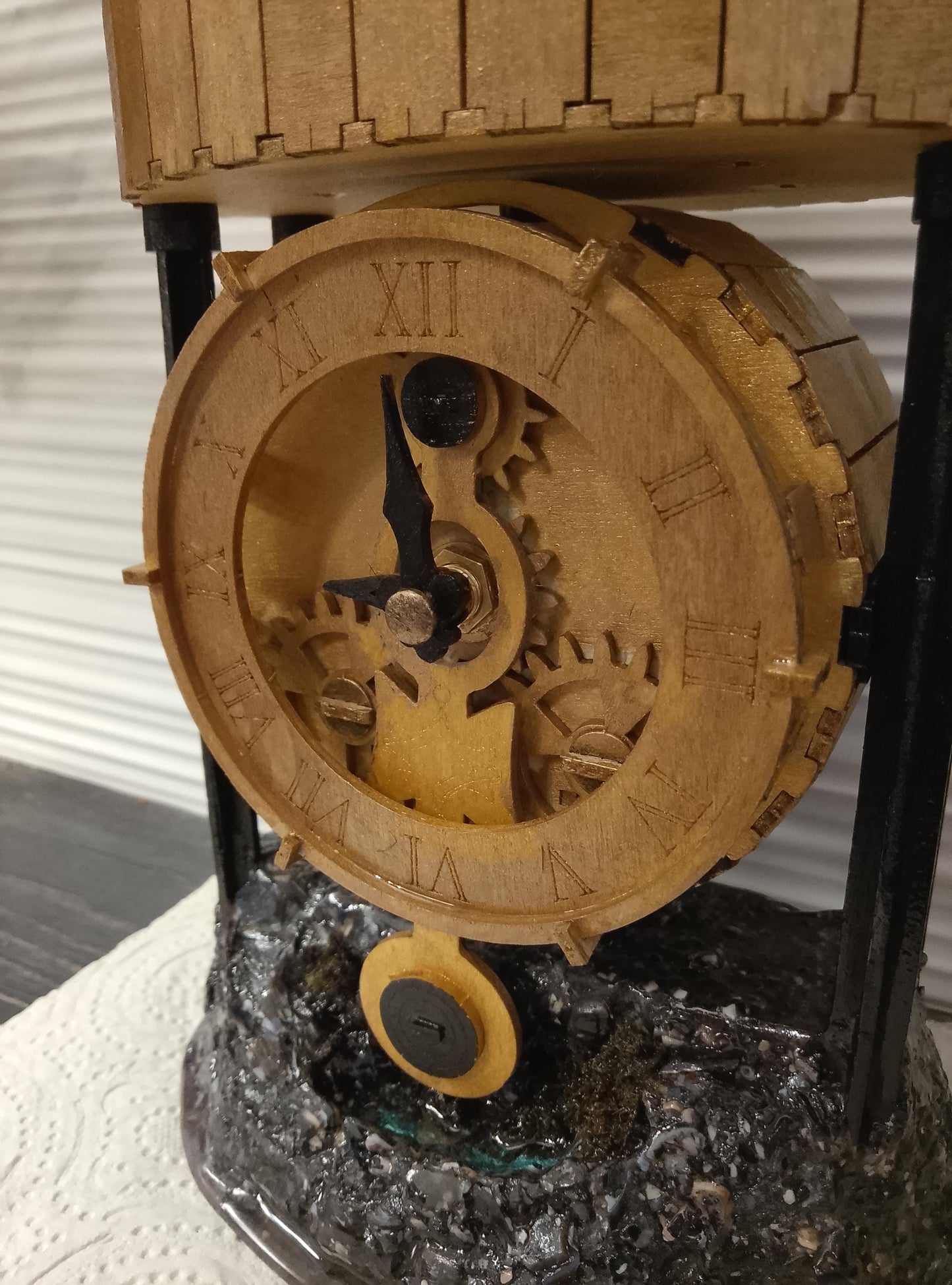 Working Handmade Desk Clock