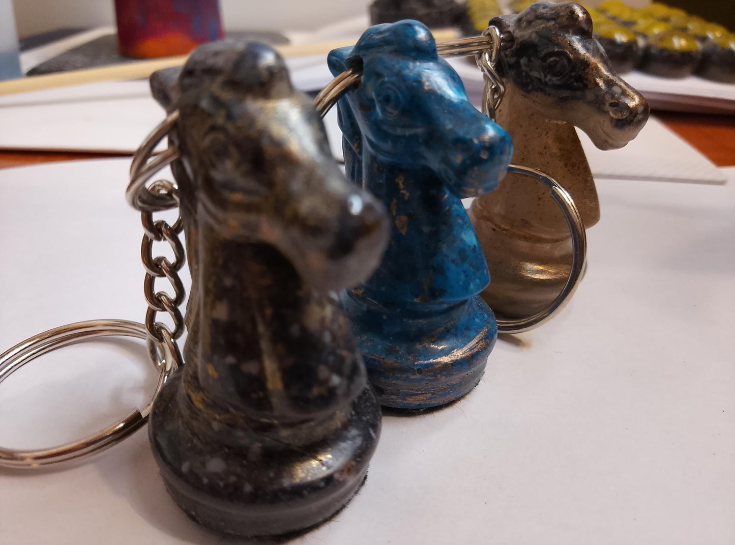 Handmade Chess Knight Keychain