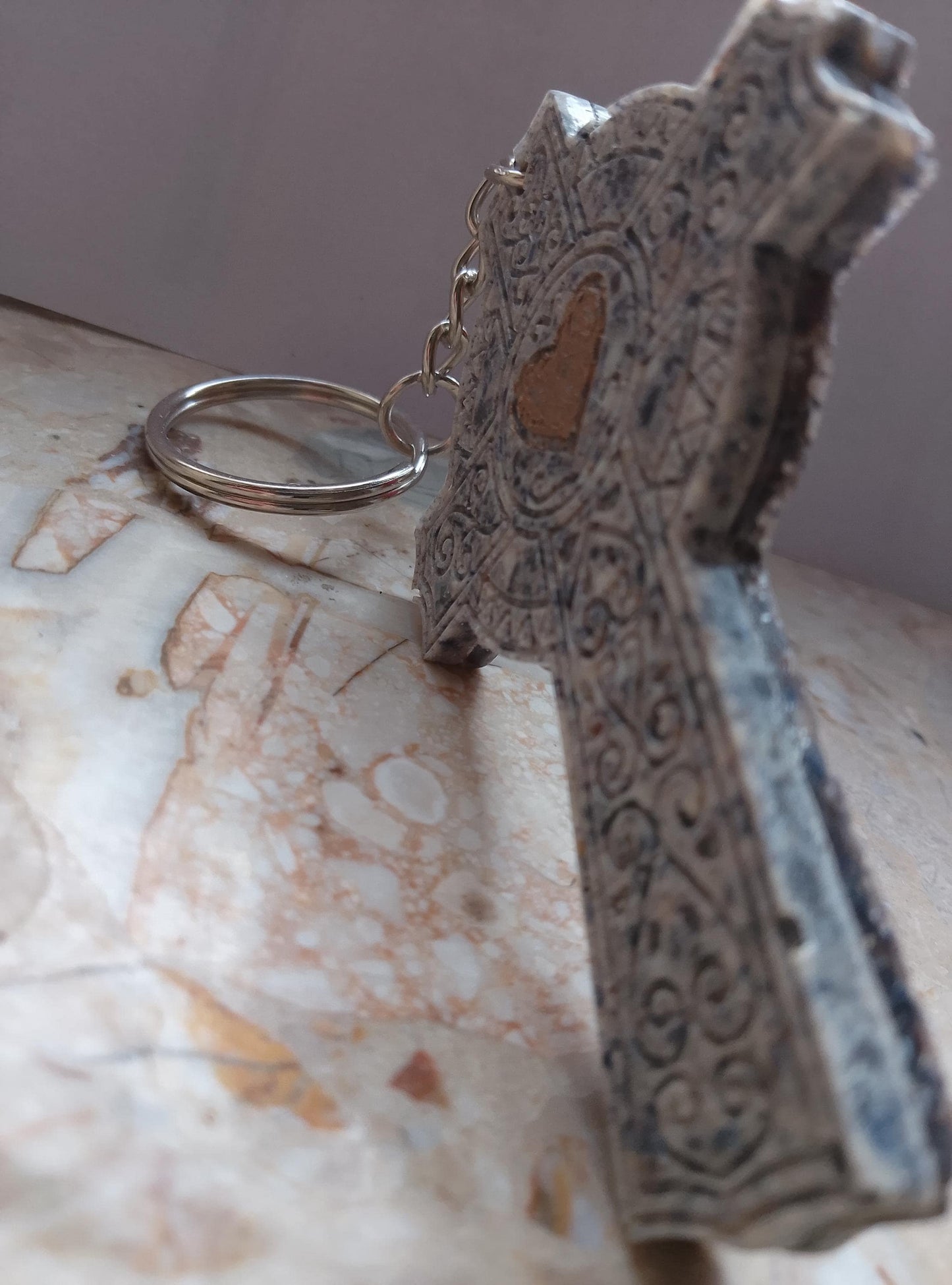 Handmade Celtic Cross Keychain