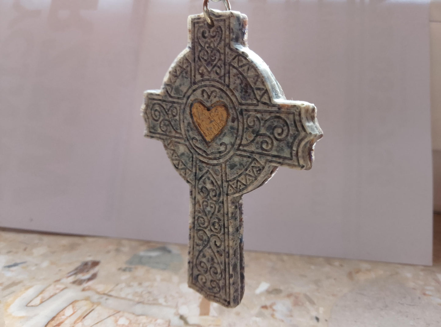 Handmade Celtic Cross Keychain
