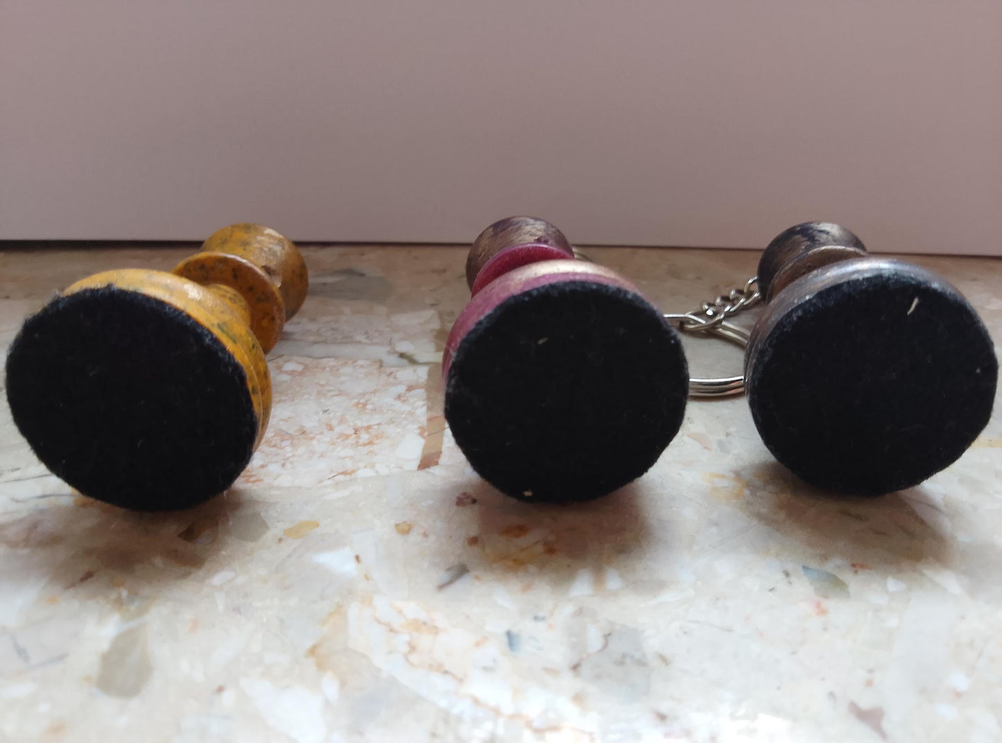 Handmade Chess King Keychain