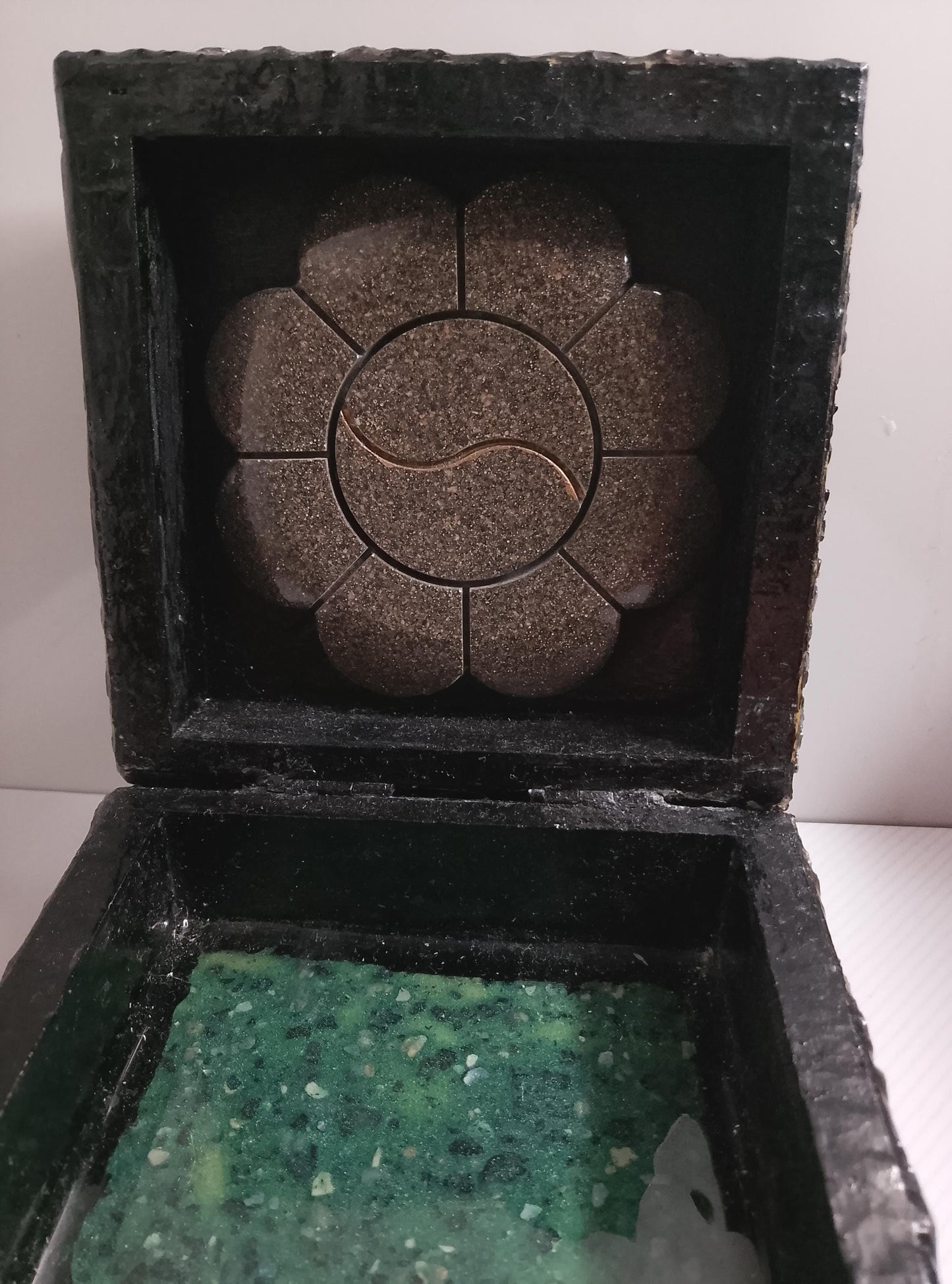 Handmade Resin Box with Natural Shell Powder