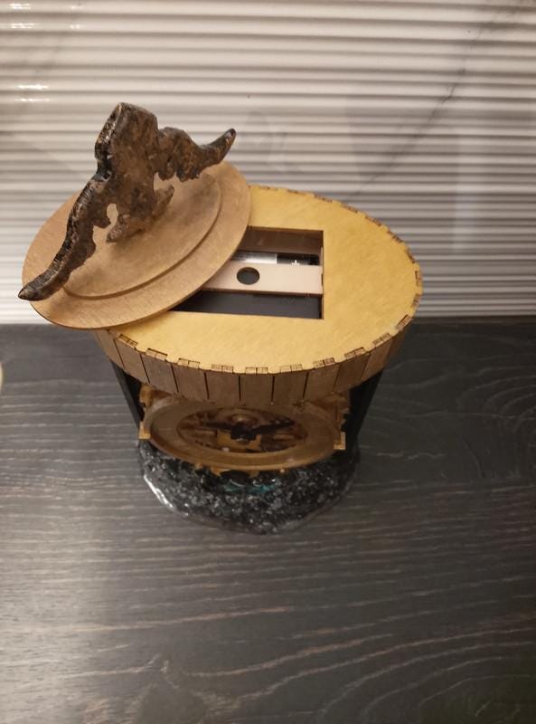 Working Handmade Desk Clock