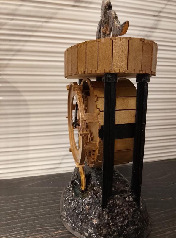 Working Handmade Desk Clock