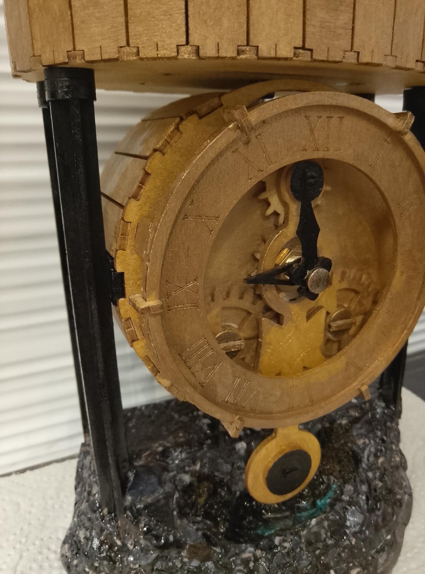 Working Handmade Desk Clock