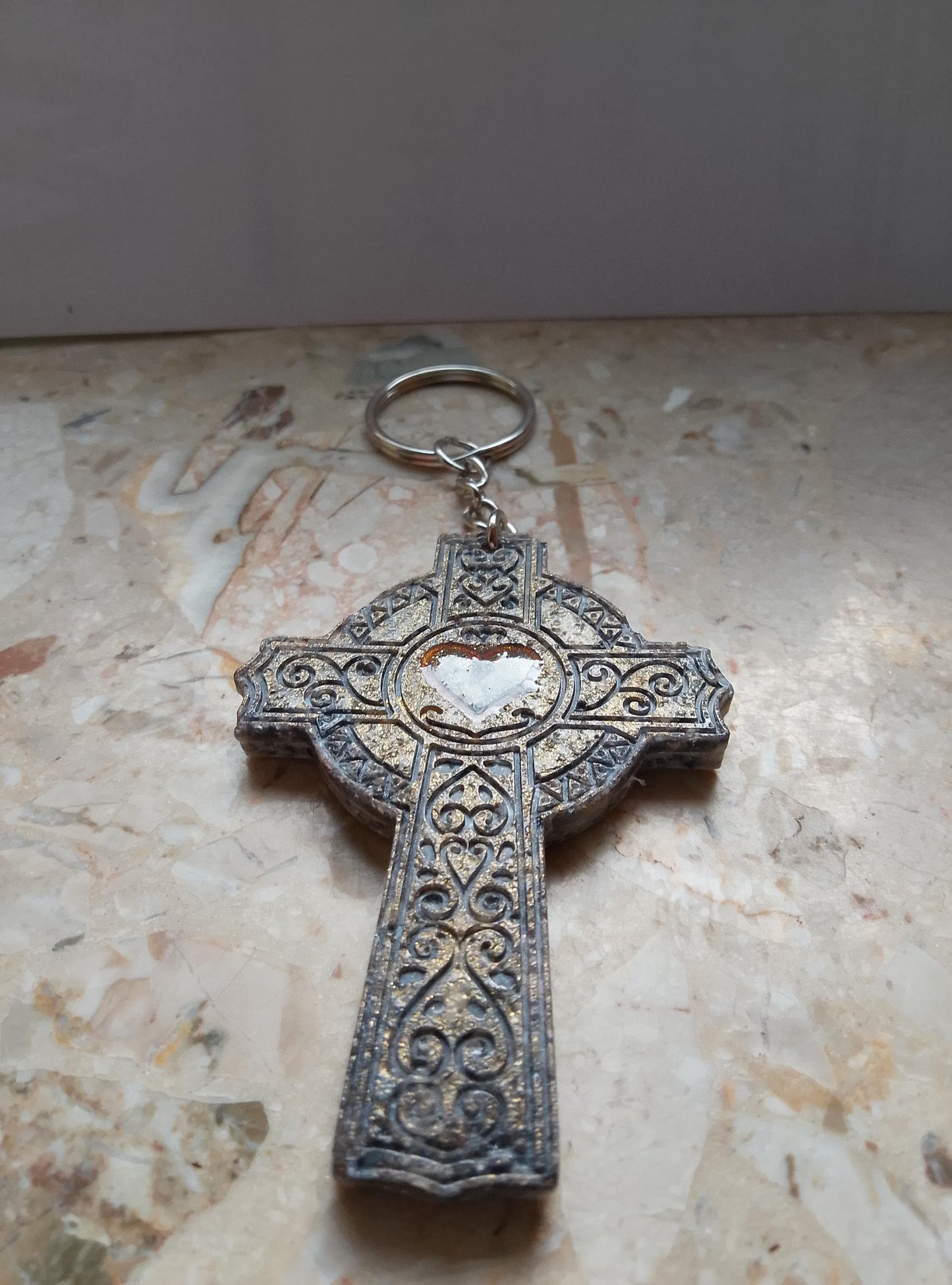Handmade Celtic Cross Keychain