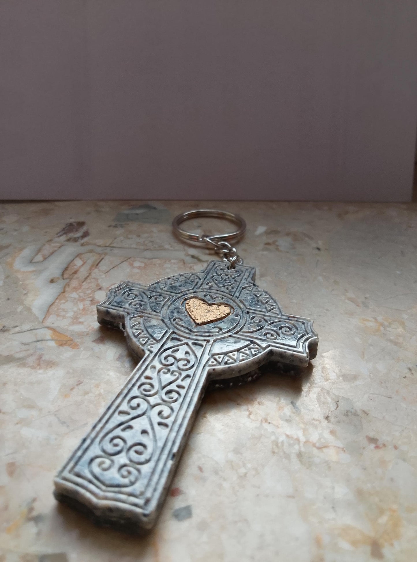 Handmade Celtic Cross Keychain