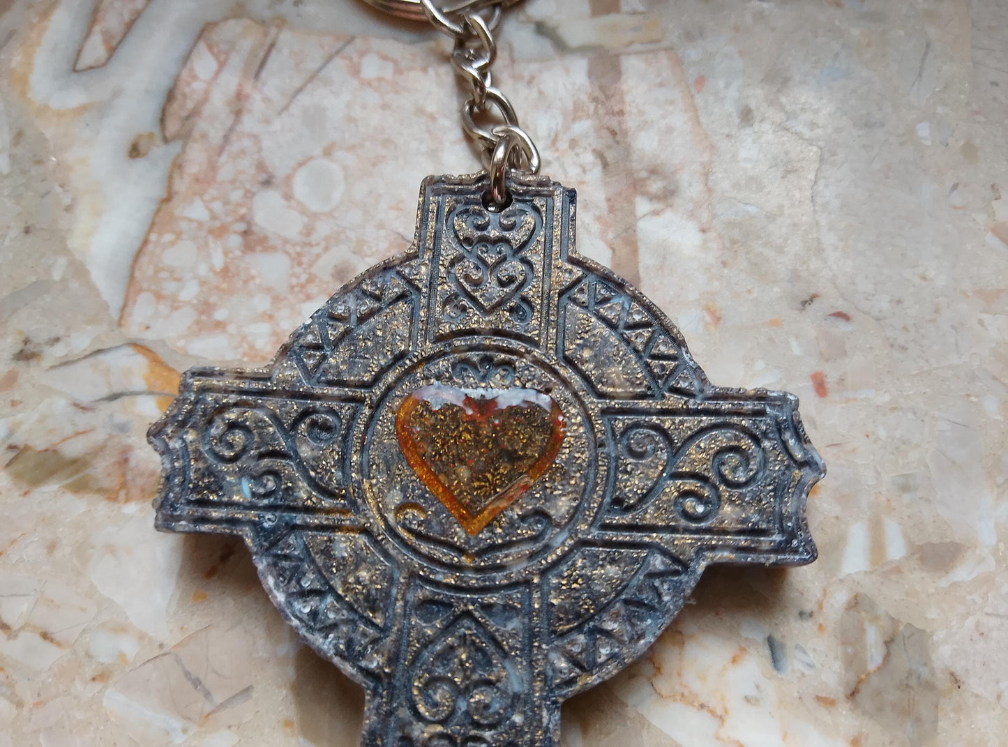 Handmade Celtic Cross Keychain